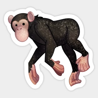 Cozy Chimpanzee Sticker